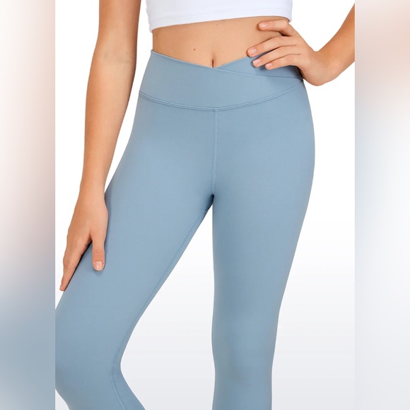 Butterluxe Girls Active Leggings - V Cross Waist 23” - Picture 3 of 6